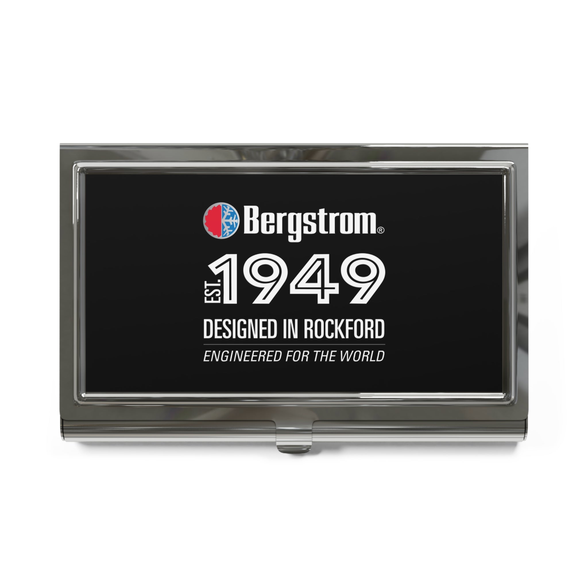 Bergstrom 1949 Metal Business Card Holder