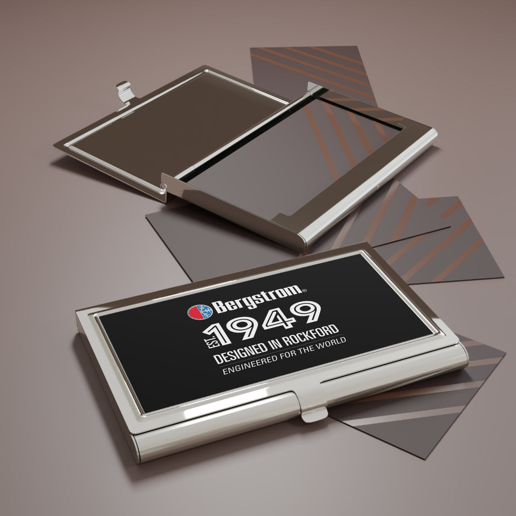 Bergstrom 1949 Metal Business Card Holder